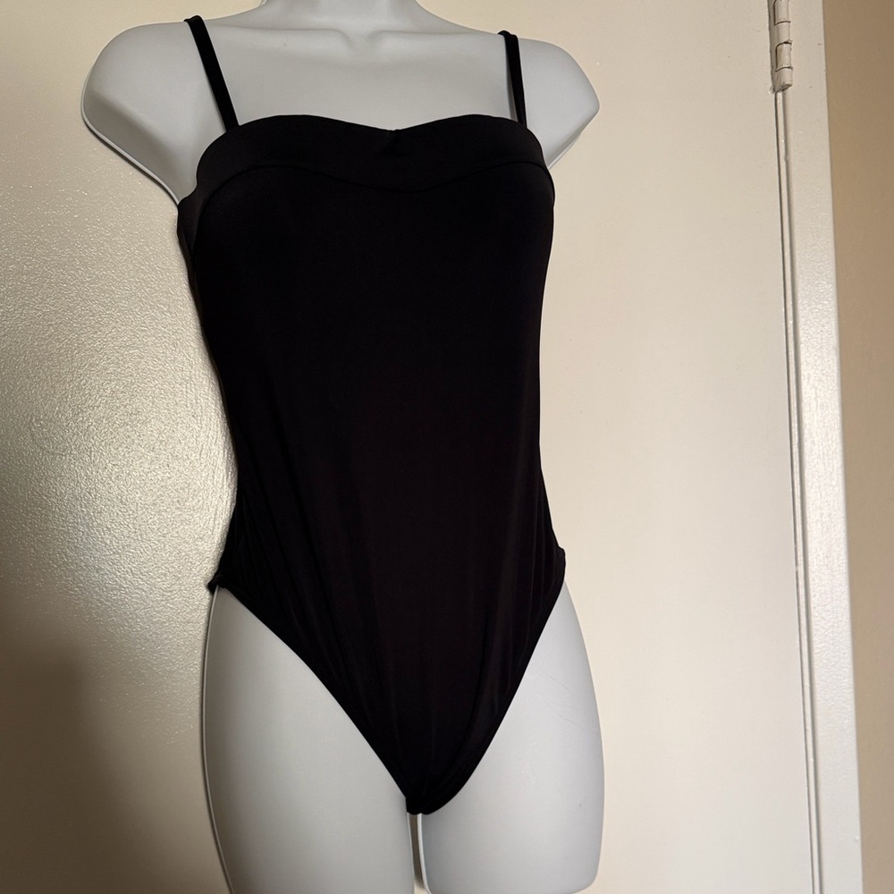 Elegant Black One-Piece Swimsuit